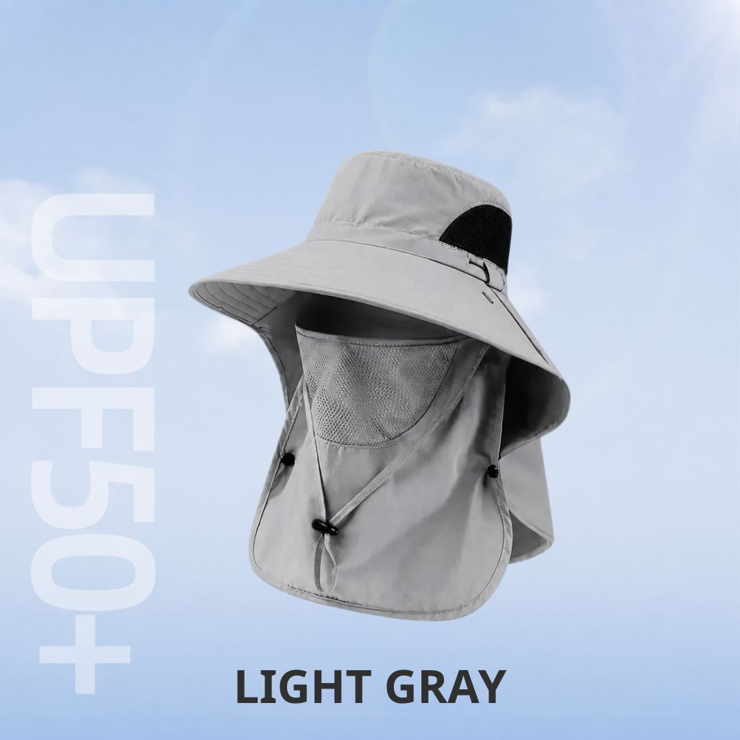 50+ Sun Protection Hat With Full Face & Neck Coverage