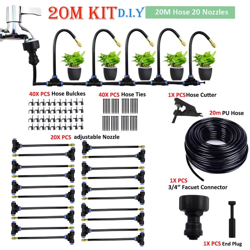 💗 360° Curved Garden Automatic Irrigation System