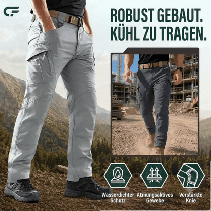 FlexCamo – Wasserdichte taktische Herren-Hose mit geradem Schnitt und 9 Taschen