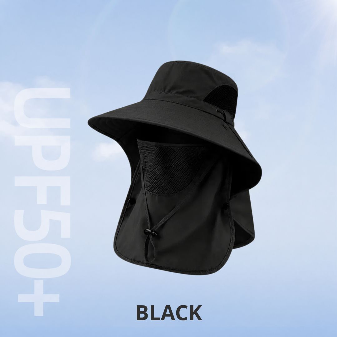 50+ Sun Protection Hat With Full Face & Neck Coverage