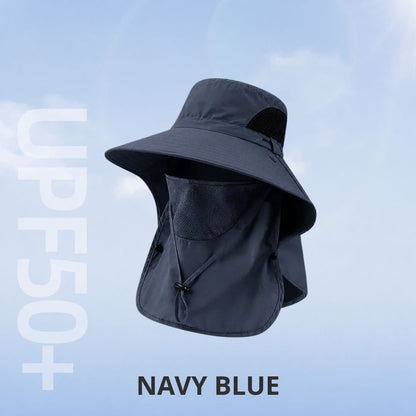 50+ Sun Protection Hat With Full Face & Neck Coverage