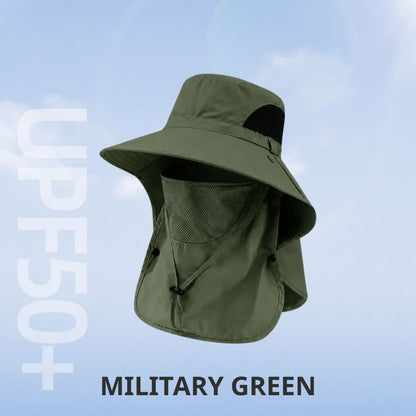 50+ Sun Protection Hat With Full Face & Neck Coverage