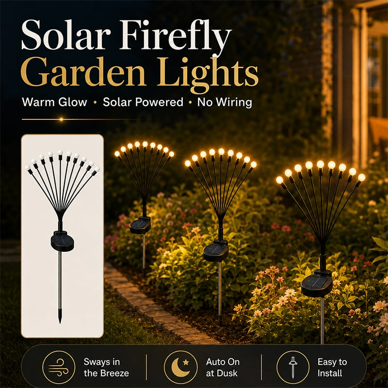 💡 Solar Firefly Garden Stake Lights💡