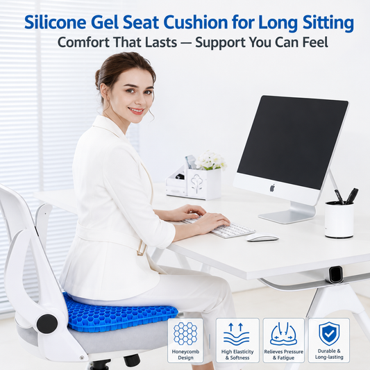 ✨ Ergonomic Silicone Seat Cushion – Relief You Can Feel