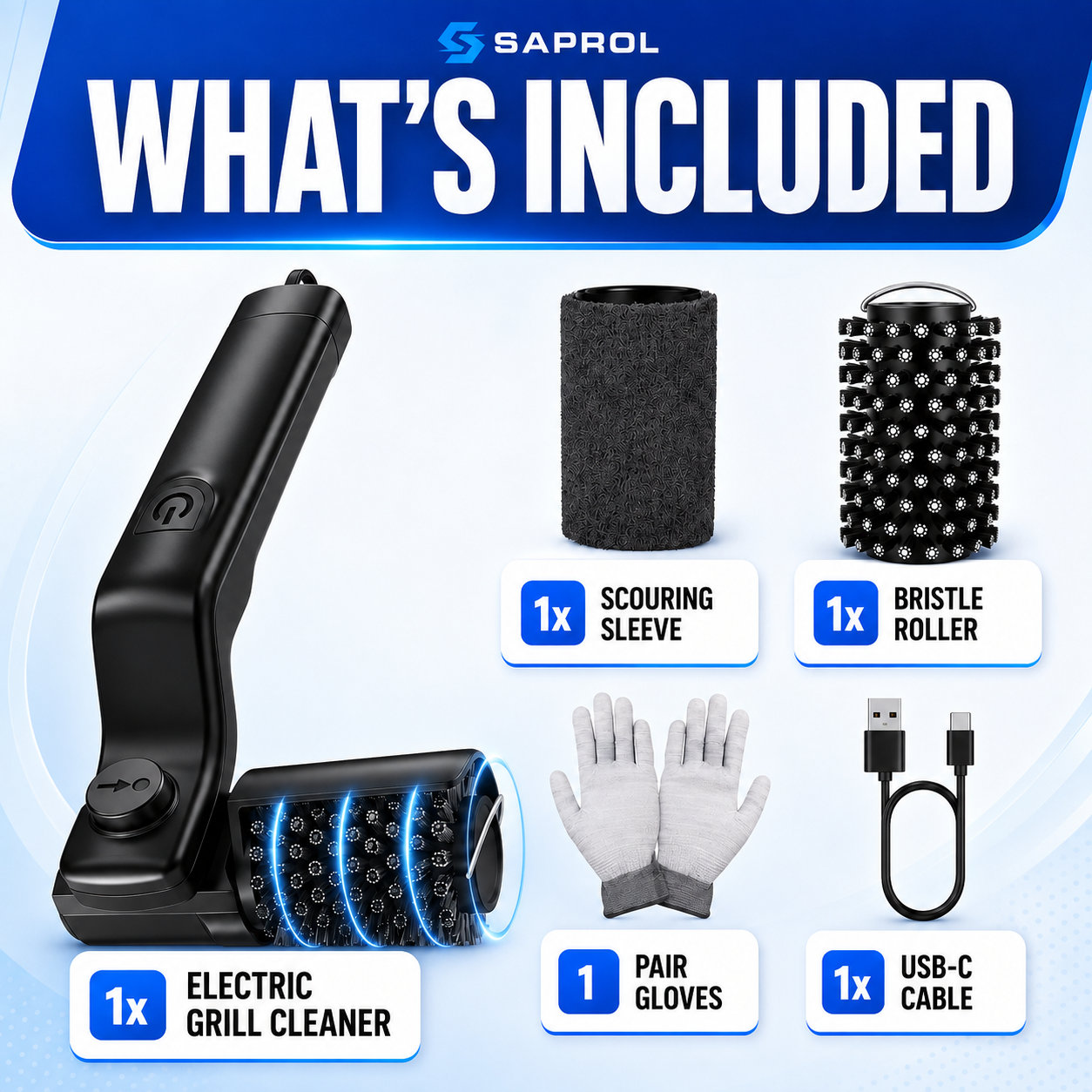 SAPROL ELECTRIC GRILL BRUSH