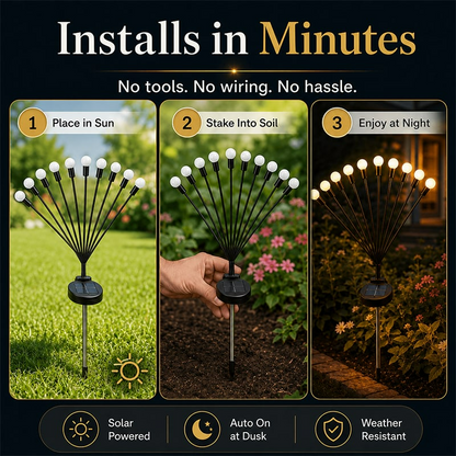 💡 Solar Firefly Garden Stake Lights💡