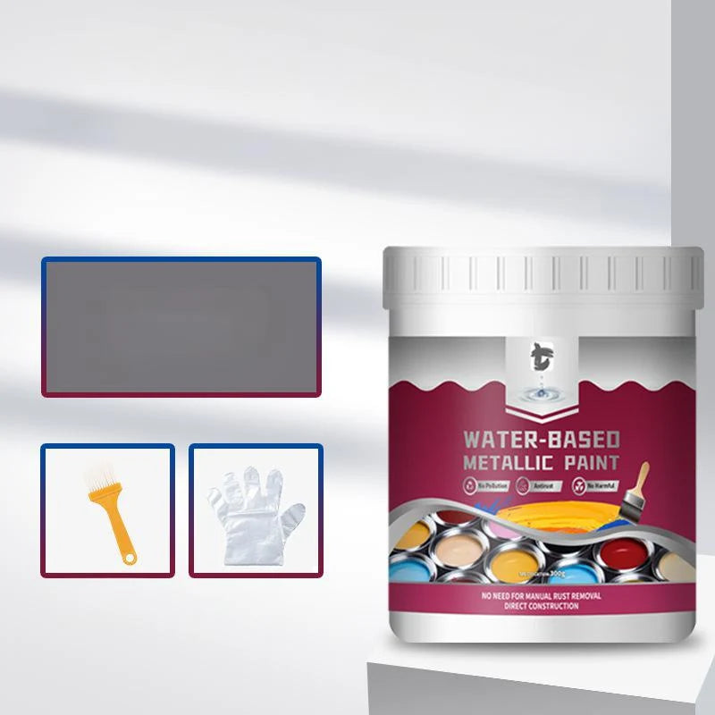 🛡️ Water-Based Rust Converter & Metallic Paint – Stop Rust. Restore Metal.