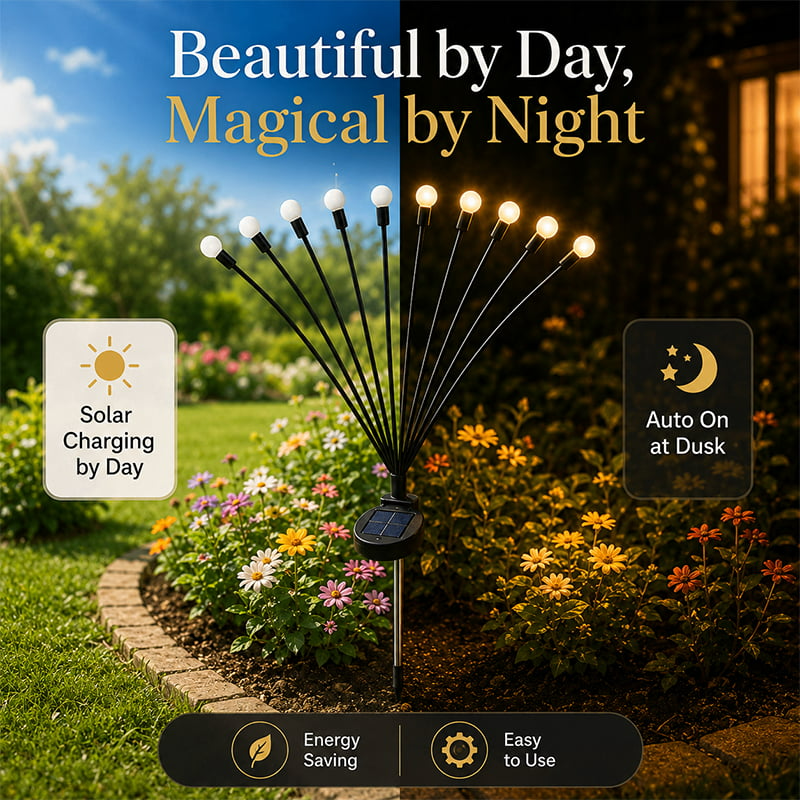 💡 Solar Firefly Garden Stake Lights💡