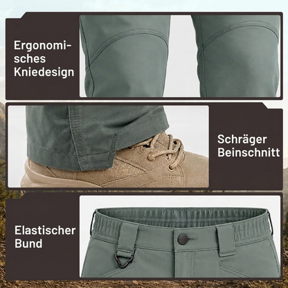 FlexCamo – Wasserdichte taktische Herren-Hose mit geradem Schnitt und 9 Taschen