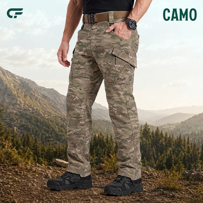 FlexCamo – Wasserdichte taktische Herren-Hose mit geradem Schnitt und 9 Taschen